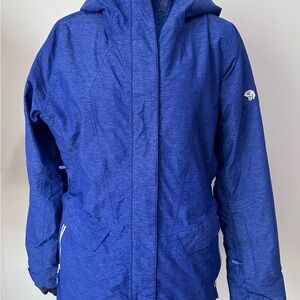 Mountain Hardwear Women Sz M Hooded Returnia W Jacket DryQ Thermal Sherpa Lined